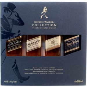 Johnnie Walker Collection Blended Scotch Whisky 4 Bottles 200ml - Image 1