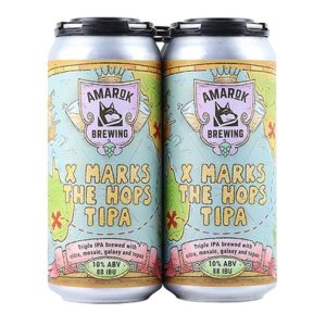 Amarok Brewing 'X Marks The Hops' TIPA Beer 4-Pack - Image 1