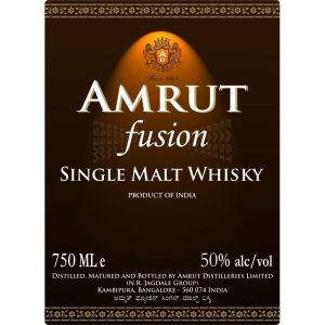 Amrut Fusion Single Malt Indian Whisky - Image 1