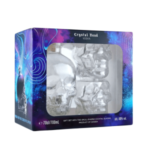 Crystal Head Original Vodka w/ 2 Head Glasses - Image 1