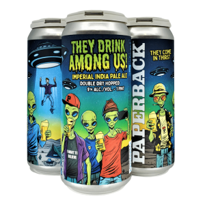 Paperback Brewing Co. They Drink Among Us! Imperial IPA Beer 4-Pack - Image 1