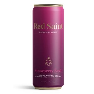 Red Saint Strawberry Basil Botanical Spirit 4-Pack - Image 1