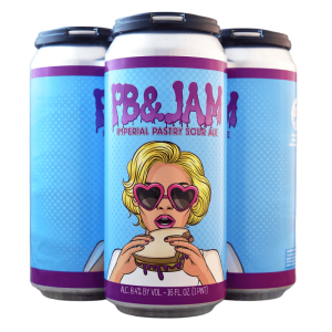 Wild Barrel Brewing 'PB & Jam' Imperial Pastry Sour Ale Beer 4-Pack - Image 1