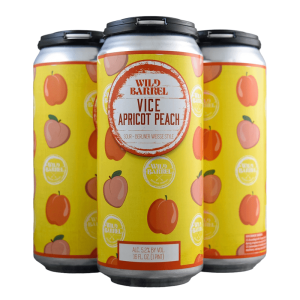 Wild Barrel Brewing 'Vice Apricot Peach' Sour Beer 4-Pack - Image 1